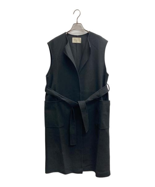 UNITED ARROWS TOKYO（ユナイテッドアローズトウキョウ）UNITED ARROWS TOKYO (ユナイテッドアローズトウキョウ) リバーノーカラーベスト ブラック サイズ:38の古着・服飾アイテム