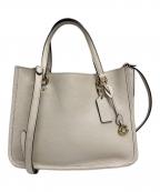 COACHコーチ）の古着「タイラー キャリーオール 28ショルダーバッグ」｜ホワイト