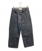 ESLOWエスロー）の古着「ストレートデニムパンツ」｜ブラック