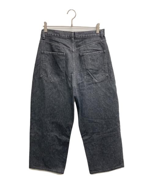 ESLOW（エスロー）ESLOW (エスロー) ストレートデニムパンツ ブラック サイズ:4の古着・服飾アイテム