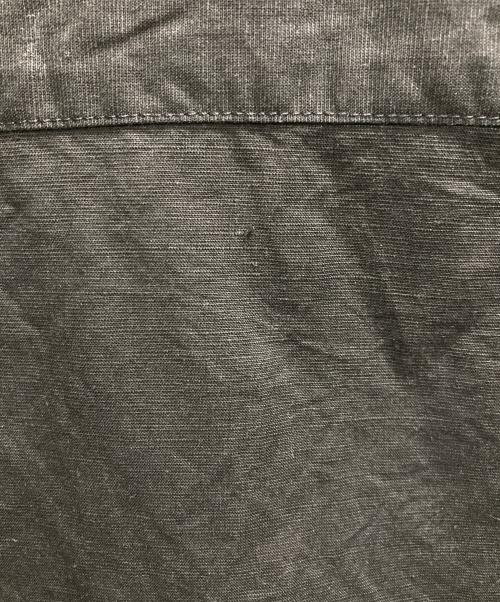 UNFILO（アンフィーロ）UNFILO (アンフィーロ) ライトリネン オープンカラーシャツ ブラック サイズ:Sの古着・服飾アイテム