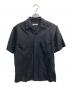 UNFILO（アンフィーロ）の古着「ライトリネン オープンカラーシャツ」｜ブラック