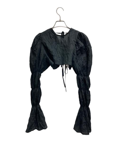 MAISON SPECIAL（メゾンスペシャル）MAISON SPECIAL (メゾンスペシャル) ベルスリーブ2WAYボレロ ブラック サイズ:Freeの古着・服飾アイテム