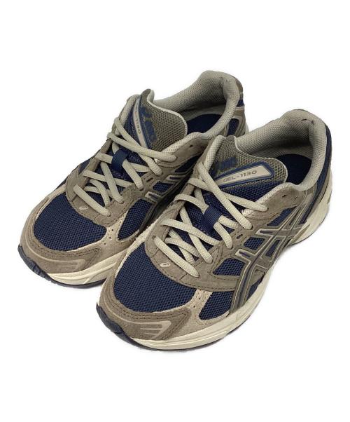 asics（アシックス）asics (アシックス) Gel 1130 ベージュ×ネイビー サイズ:US4の古着・服飾アイテム
