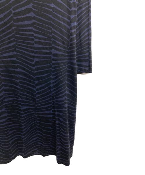 marimekko（マリメッコ）marimekko (マリメッコ) 総柄カットソーワンピース ネイビー サイズ:Mの古着・服飾アイテム