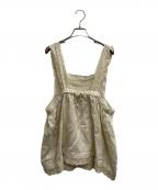 nest Robeネストローブ）の古着「リネンレース キャミソール」｜ベージュ