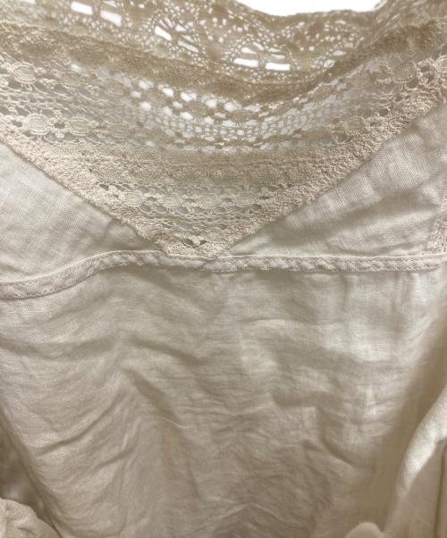 nest Robe（ネストローブ）nest Robe (ネストローブ) リネンレース キャミソール ベージュ サイズ:Freeの古着・服飾アイテム