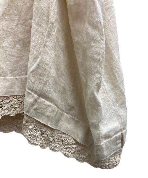 nest Robe（ネストローブ）nest Robe (ネストローブ) リネンレース キャミソール ベージュ サイズ:Freeの古着・服飾アイテム