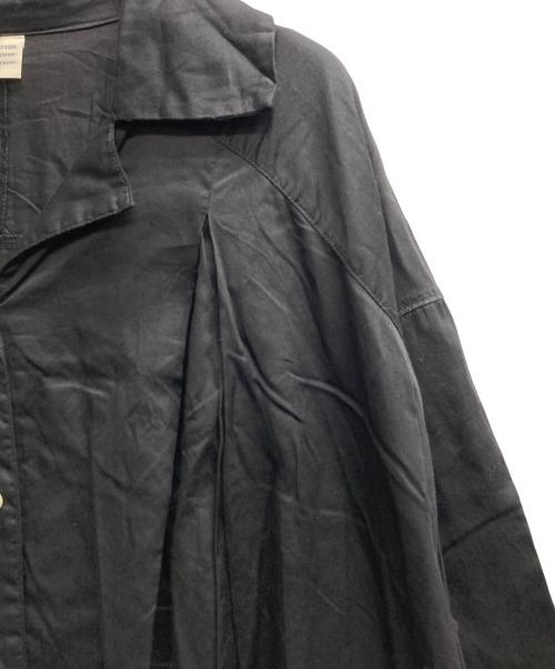bulle de savon（ビュル デ サボン）bulle de savon (ビュル デ サボン) シャツワンピース ブラック サイズ:Freeの古着・服飾アイテム