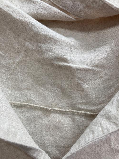 nest Robe（ネストローブ）nest Robe (ネストローブ) リネンパフスリーブ2wayワンピース ベージュ サイズ:Freeの古着・服飾アイテム