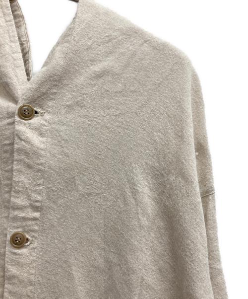 nest Robe（ネストローブ）nest Robe (ネストローブ) リネンパフスリーブ2wayワンピース ベージュ サイズ:Freeの古着・服飾アイテム