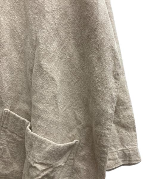 nest Robe（ネストローブ）nest Robe (ネストローブ) リネンパフスリーブ2wayワンピース ベージュ サイズ:Freeの古着・服飾アイテム