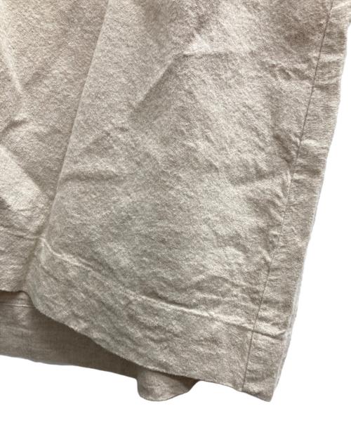 nest Robe（ネストローブ）nest Robe (ネストローブ) リネンパフスリーブ2wayワンピース ベージュ サイズ:Freeの古着・服飾アイテム