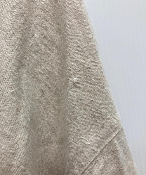 nest Robe（ネストローブ）nest Robe (ネストローブ) リネンパフスリーブ2wayワンピース ベージュ サイズ:Freeの古着・服飾アイテム