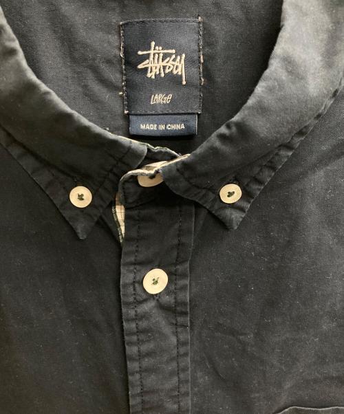 stussy（ステューシー）stussy (ステューシー) ボタンダウンシャツ ネイビー サイズ:Lの古着・服飾アイテム