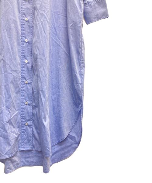 COLLAGE GALLARDAGALANTE（コラージュ ガリャルダガランテ）COLLAGE GALLARDAGALANTE (コラージュ ガリャルダガランテ) スタンドシャツワンピース ブルー サイズ:Ｆの古着・服飾アイテム