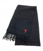 amiアミ）の古着「ウールマフラー」｜ブラック