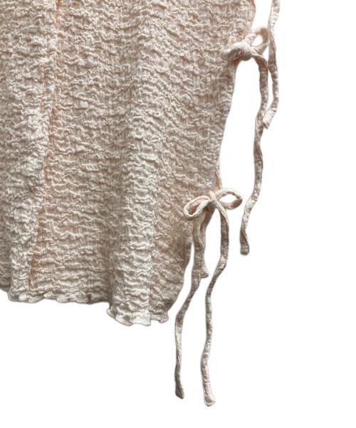 FICTION TOKYO（フィクショントーキョー）FICTION TOKYO (フィクショントーキョー) サイドリボンフレアパンツ ピンク サイズ:Free 未使用品の古着・服飾アイテム