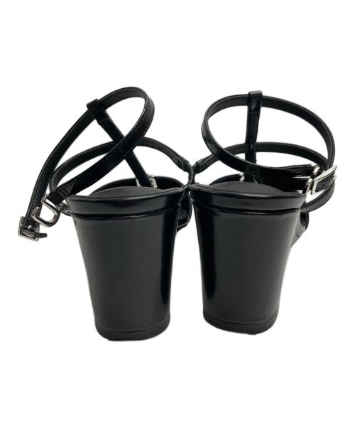 PRANK PROJECT（プランクプロジェクト）PRANK PROJECT (プランクプロジェクト) T-Strap Stretch Sandals ブラック サイズ:37の古着・服飾アイテム