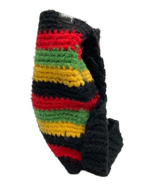 stussy（ステューシー）stussy (ステューシー) Denim Tears (デニムティアーズ) ニットメッセンジャーバッグ ラスタカラーの古着・服飾アイテム