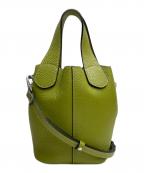 ripaniリパーニ）の古着「ANNA レザー2WAYバッグ」｜黄緑