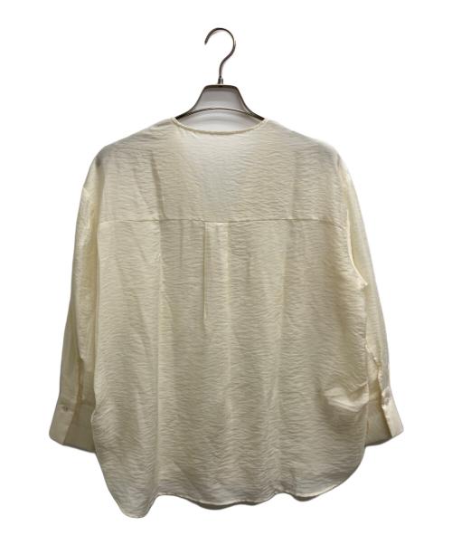 COLLAGE GALLARDAGALANTE（コラージュ ガリャルダガランテ）COLLAGE GALLARDAGALANTE (コラージュ ガリャルダガランテ) ヴィンテージライクラペルカラーシャツ ブラウン サイズ:Fの古着・服飾アイテム