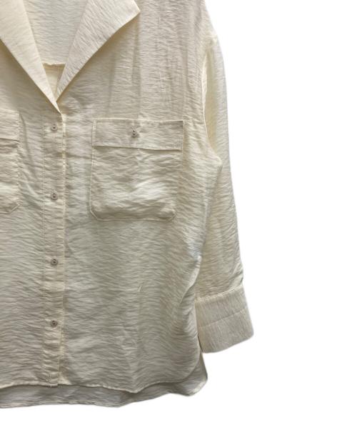 COLLAGE GALLARDAGALANTE（コラージュ ガリャルダガランテ）COLLAGE GALLARDAGALANTE (コラージュ ガリャルダガランテ) ヴィンテージライクラペルカラーシャツ ブラウン サイズ:Fの古着・服飾アイテム