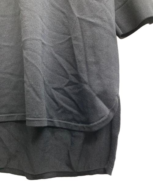 qualite（カリテ）qualite (カリテ) レーヨンストレッチボートネックニット ブラック サイズ:Freeの古着・服飾アイテム