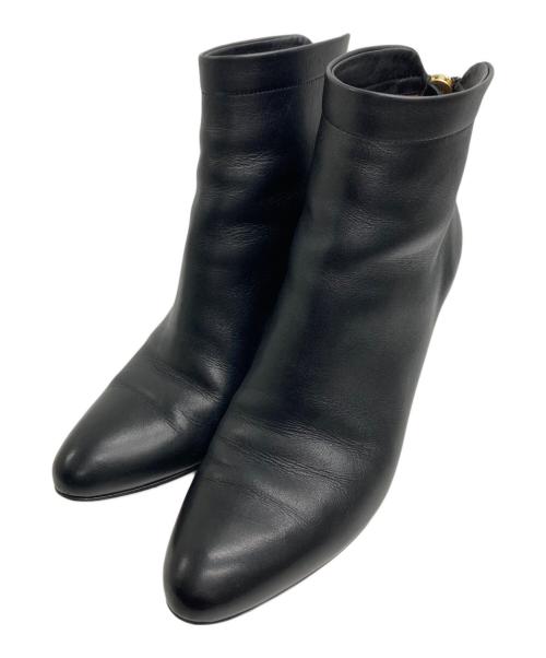 PELLICO（ペリーコ）PELLICO (ペリーコ) バックジップショートブーツ ブラック サイズ:371/2の古着・服飾アイテム