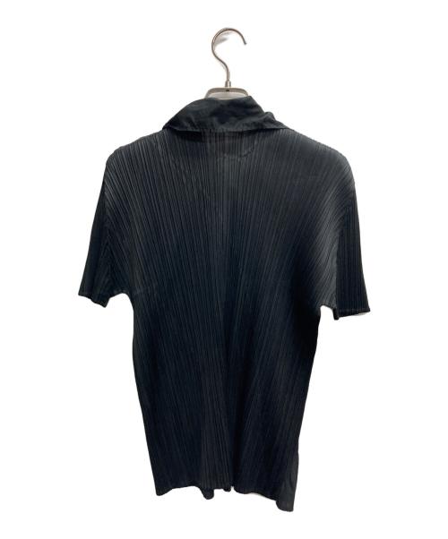 PLEATS PLEASE（プリーツプリーズ）PLEATS PLEASE (プリーツプリーズ) プリーツ切替シャツ ブラック サイズ:4の古着・服飾アイテム