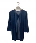 PLEATS PLEASEプリーツプリーズ）の古着「プリーツカーディガン」｜ネイビー
