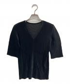 PLEATS PLEASEプリーツプリーズ）の古着「プリーツカットソー」｜ブラック