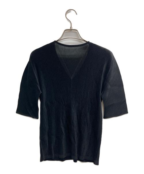 PLEATS PLEASE（プリーツプリーズ）PLEATS PLEASE (プリーツプリーズ) プリーツカットソー ブラック サイズ:3の古着・服飾アイテム