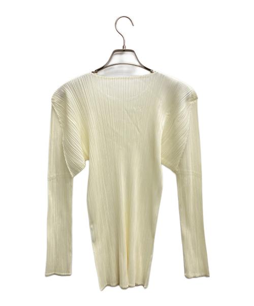 ISSEY MIYAKE（イッセイミヤケ）ISSEY MIYAKE (イッセイミヤケ) プリーツカットソー ホワイト サイズ:Mの古着・服飾アイテム