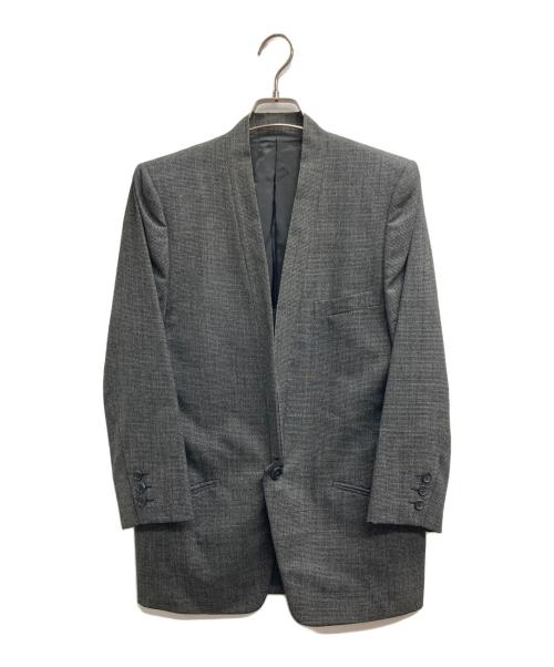 ISSEY MIYAKE（イッセイミヤケ）ISSEY MIYAKE (イッセイミヤケ) ノーカラージャケット グレー サイズ:Sの古着・服飾アイテム