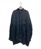 ISSEY MIYAKEイッセイミヤケ）の古着「シワ加工シャツ」｜ブラック