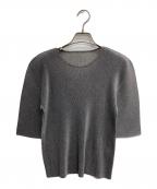 PLEATS PLEASEプリーツプリーズ）の古着「プリーツカットソー」｜グレー