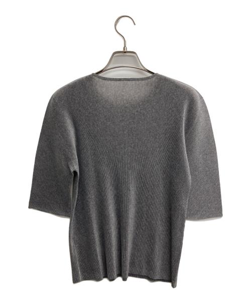 PLEATS PLEASE（プリーツプリーズ）PLEATS PLEASE (プリーツプリーズ) プリーツカットソー グレー サイズ:3の古着・服飾アイテム