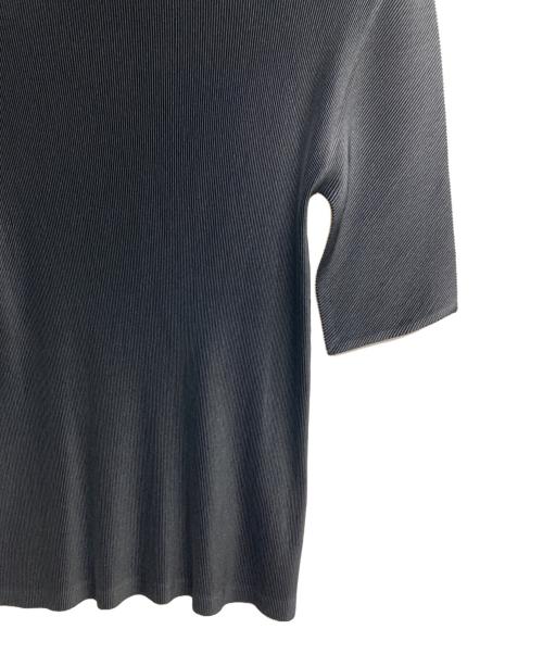 PLEATS PLEASE（プリーツプリーズ）PLEATS PLEASE (プリーツプリーズ) プリーツ ボトルネック カットソー ブラック サイズ:3の古着・服飾アイテム