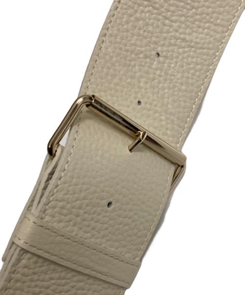 Ch!iii（チー）ch!iii (チー) 2WAY wide belt boston バッグ アイボリーの古着・服飾アイテム