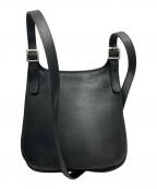 COACHコーチ）の古着「フラップショルダーバッグ」｜ブラック