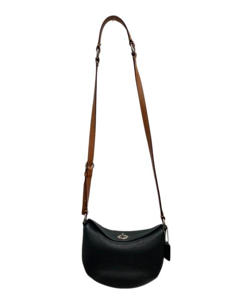 COACH（コーチ）COACH (コーチ) ターンロックショルダーバッグ ブラックの古着・服飾アイテム