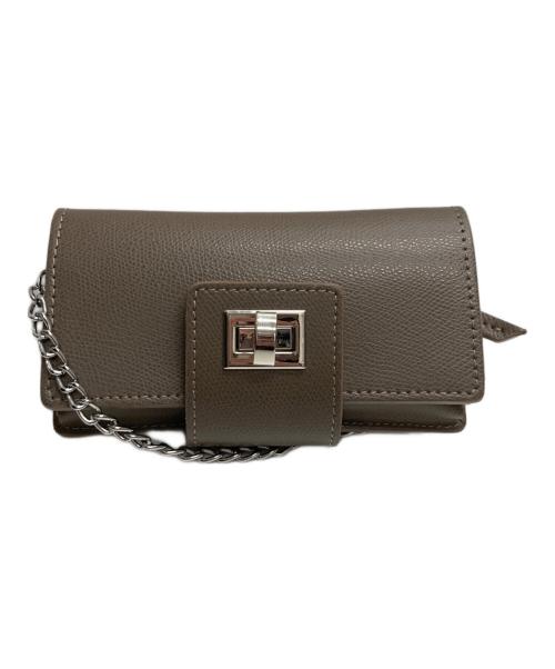 Hoaw.（ハァウ）Hoaw. (ハァウ) ウォレットチェーンショルダーバッグ グレージュの古着・服飾アイテム