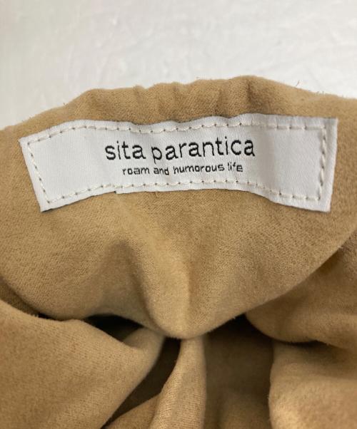 SITA PARANTICA（シータパランティカ）sita parantica (シータパランティカ) スェードドローストリングバッグ ベージュの古着・服飾アイテム