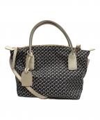 ROBERTA PIERIロベルタピエリ）の古着「2WAYバッグ」｜ブラック×ホワイト