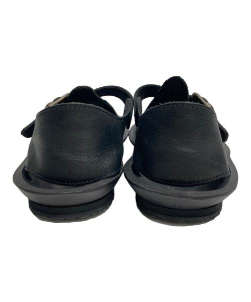 PUNTO PIGRO（プントピグロ）PUNTO PIGRO (プントピグロ) レザーサンダル ブラック サイズ:35の古着・服飾アイテム