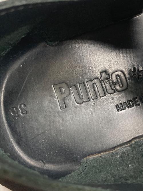 PUNTO PIGRO（プントピグロ）PUNTO PIGRO (プントピグロ) レザーサンダル ブラック サイズ:35の古着・服飾アイテム