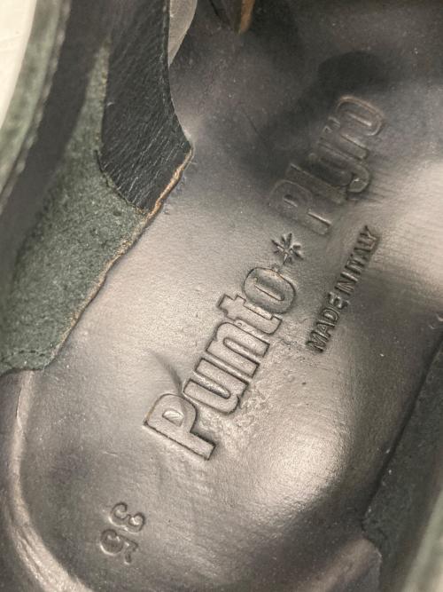 PUNTO PIGRO（プントピグロ）PUNTO PIGRO (プントピグロ) レザーサンダル ブラック サイズ:35の古着・服飾アイテム