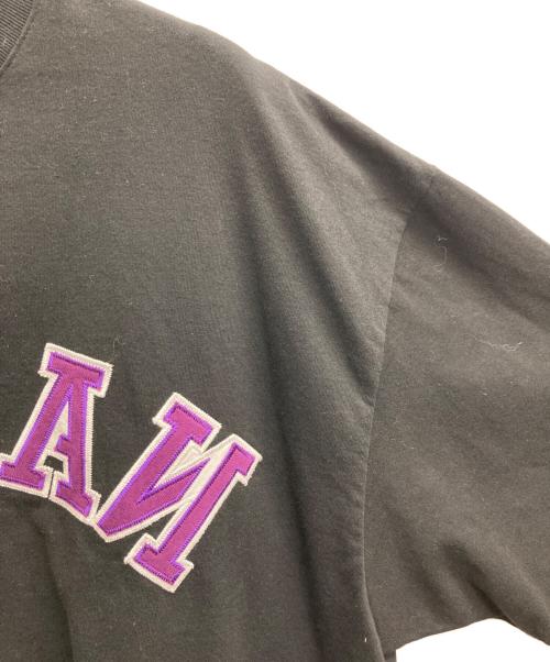 ANGLAN（アングラン）ANGLAN (アングラン) Applique Logo Half Tee ブラック サイズ:Freeの古着・服飾アイテム