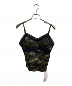 Oriens JOURNAL STANDARDオリエンス ジャーナルスタンダード）の古着「カモフラージュキャミソール」｜オリーブ